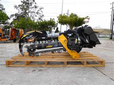 digga skid steer trencher